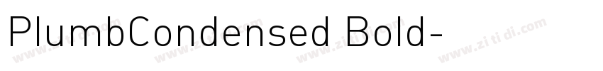 PlumbCondensed Bold字体转换